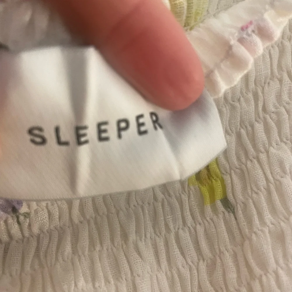 Sleeper Atlanta Pansies Smocked Bodice Midi Dress - Picture 11 of 14